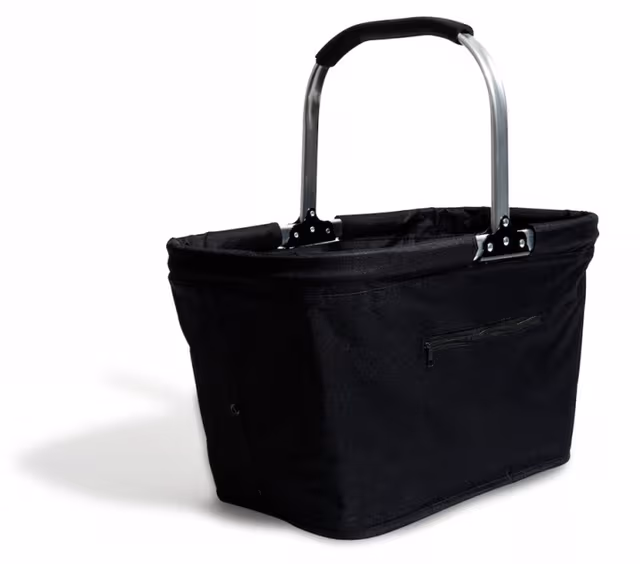 Queen Anne Carry sammenleggbar kurv svart 30L