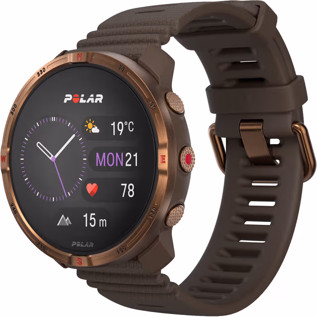 Polar Grit X2 sportsklokke S-L (brun)