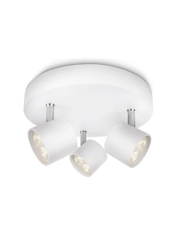 Philips Star spotlight, LED 3x16,5W, hvit