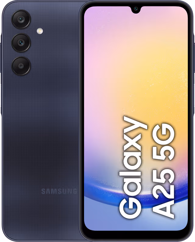 Samsung Galaxy A25 5G smarttelefon 6/128GB (sort)