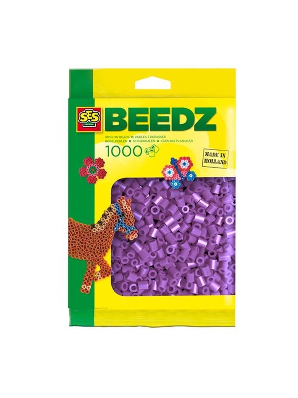 SES Creative Iron-on Beads - Purple 1000pcs.