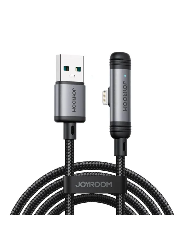 Joyroom S-A56 EnjoyX Series 90° USB-A - Lightning 3A cable 1.2m - black