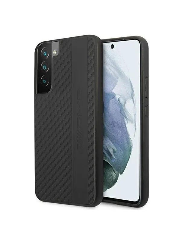 Mercedes AMG Carbon Stripe&Embossed Case for Samsung Galaxy S22+ - Black