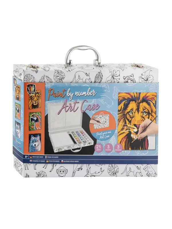 Creative Craft Group Painting by Numbers Animals Coloring Case 27 pcs.