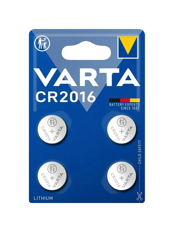 VARTA CR2016 Lithium Coin 4 Pack