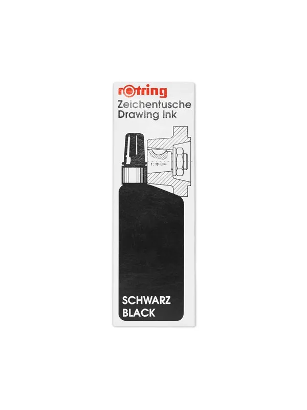 Rotring Isograph Bottled Liquid Ink | Black | 23 ml Fountain Pen Ink