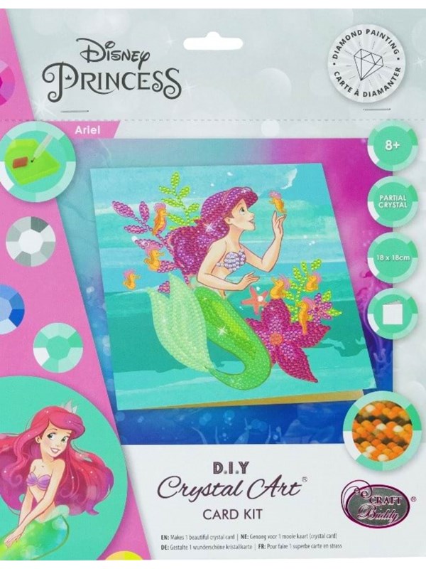 Craft Buddy Ariel 18x18cm Crystal Art Card