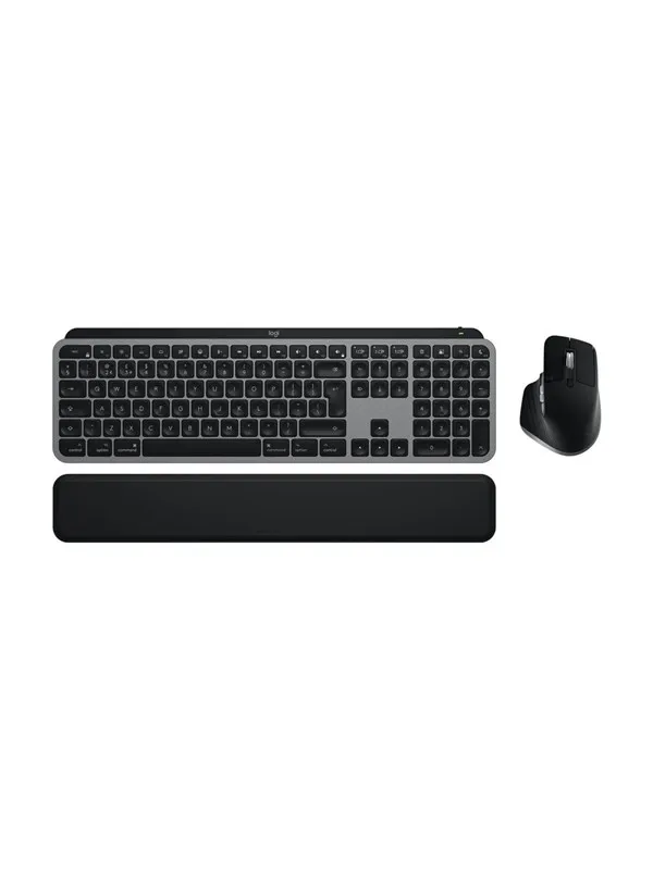 Logitech MX Keys S Combo Space Grey - For Mac - US International - Tastatur & Mussett - Universal - Grå