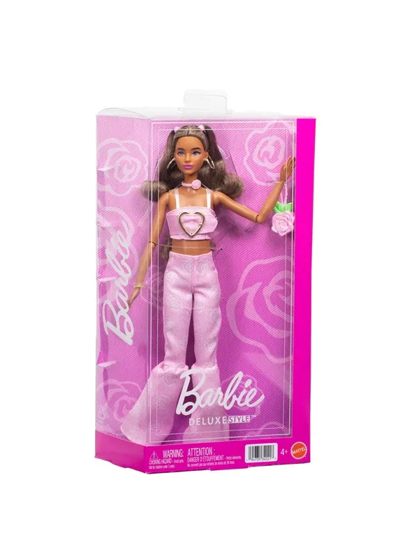 Barbie Deluxe Style Pink Denim Flare Jeans Latina