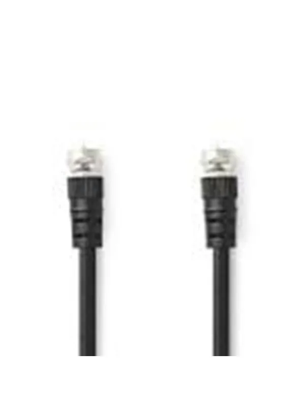 Nedis Satellite & Antenna Cable | F Male | F Male | Nickel Plated | 75 Ohm