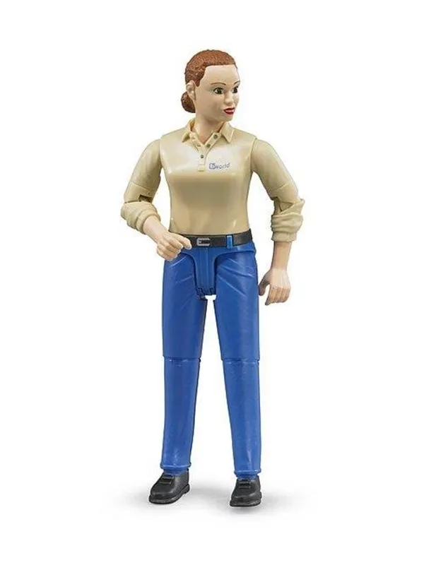Bruder Woman light skin blue jeans