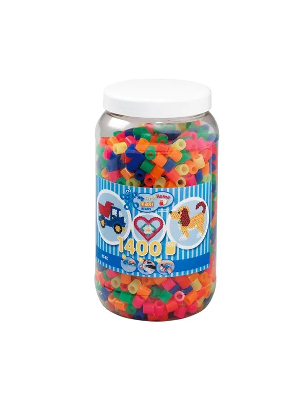 Hama Ironing beads Maxi in Pot-Neonmix (051) 1400pcs.