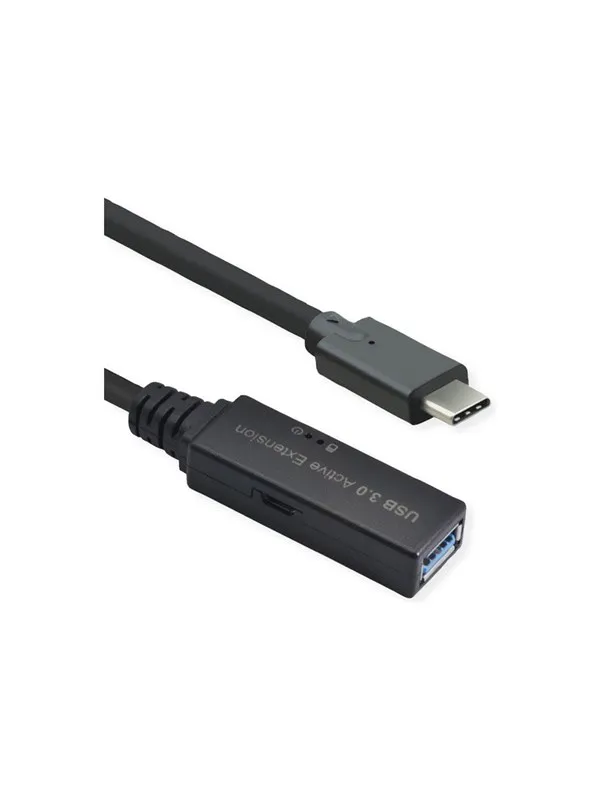 Roline - USB-C extension cable - 24 pin USB-C to USB Type A - 10 m
