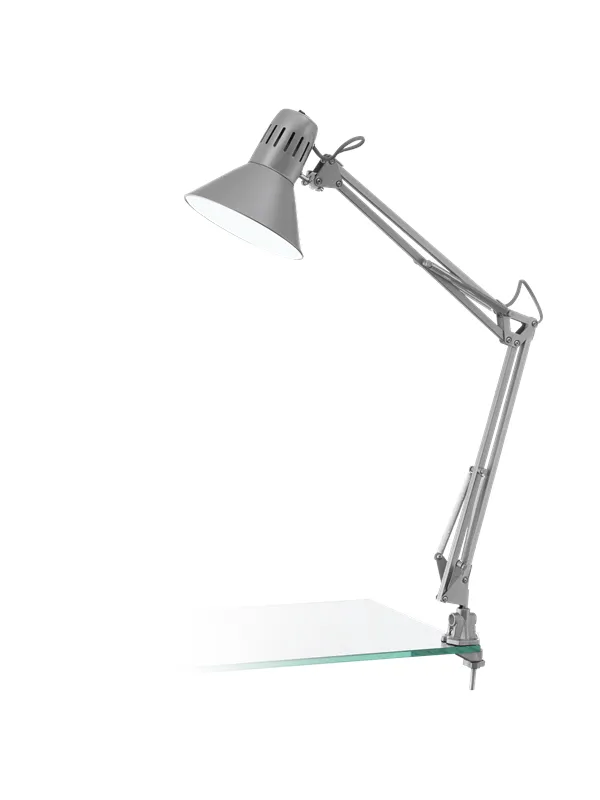EGLO FIRMO desk lamp with clamp silver