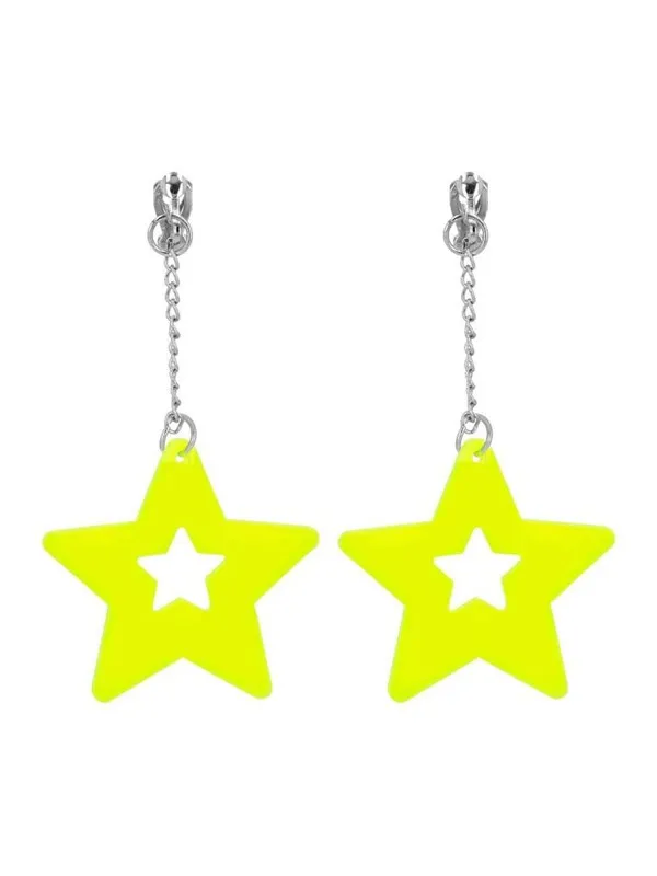 Boland - Earrings Neon Yellow