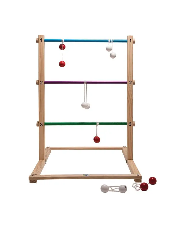 BS Toys Wooden Ladder Game Throwing Game 7pcs. (EN)