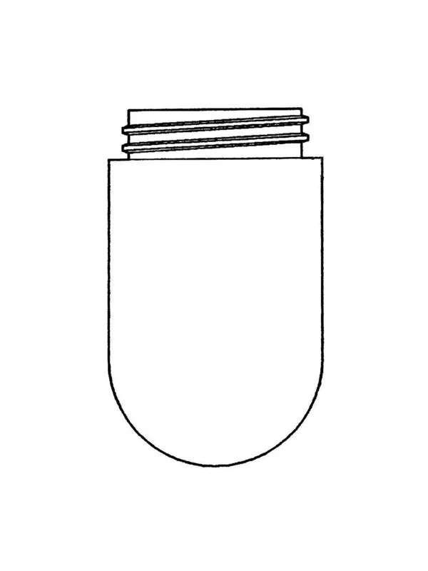 Teknisk Belysnings Industri Cylinder glass / stable glass clear glass 84.5 mm thread