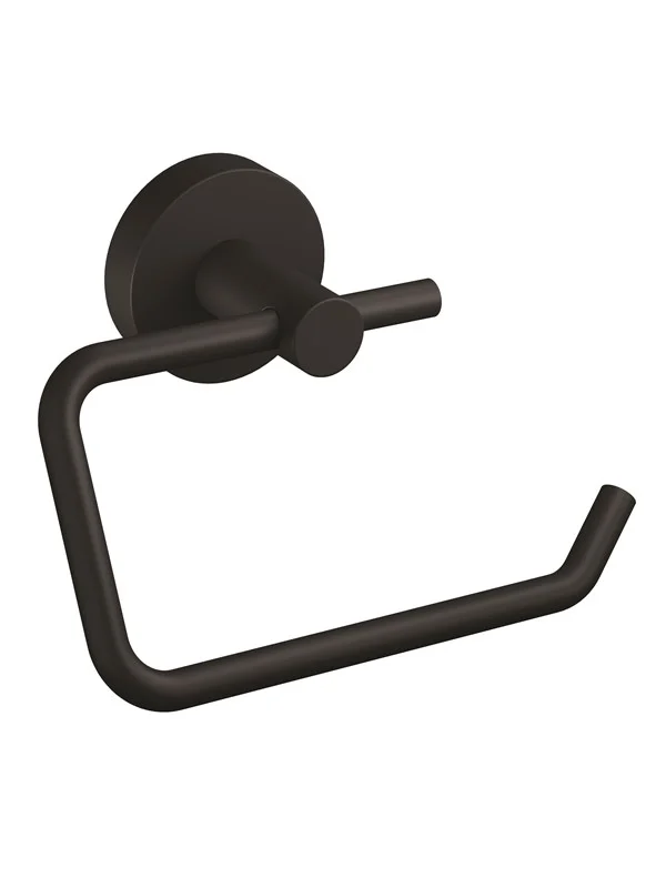 tesa Moon Black toilet roll holder self-adhesive