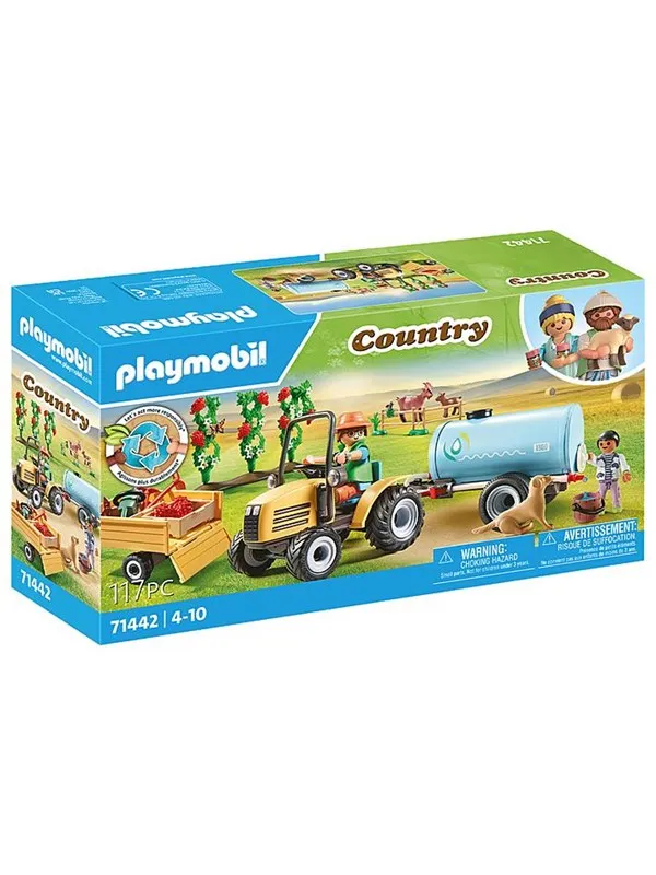Playmobil Country - Traktor med tilhenger og vanntank