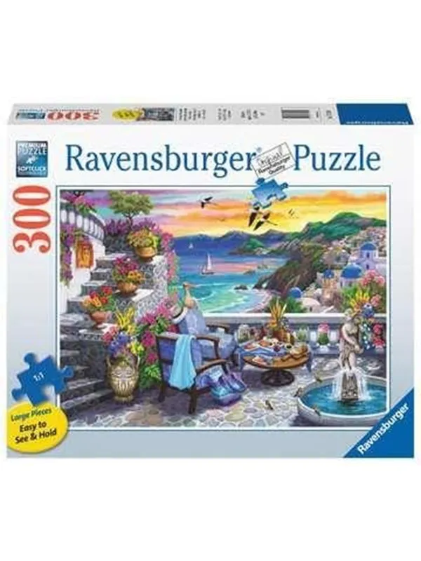 Ravensburger Jigsaw Puzzle Santorini Sunset 300 Pieces.