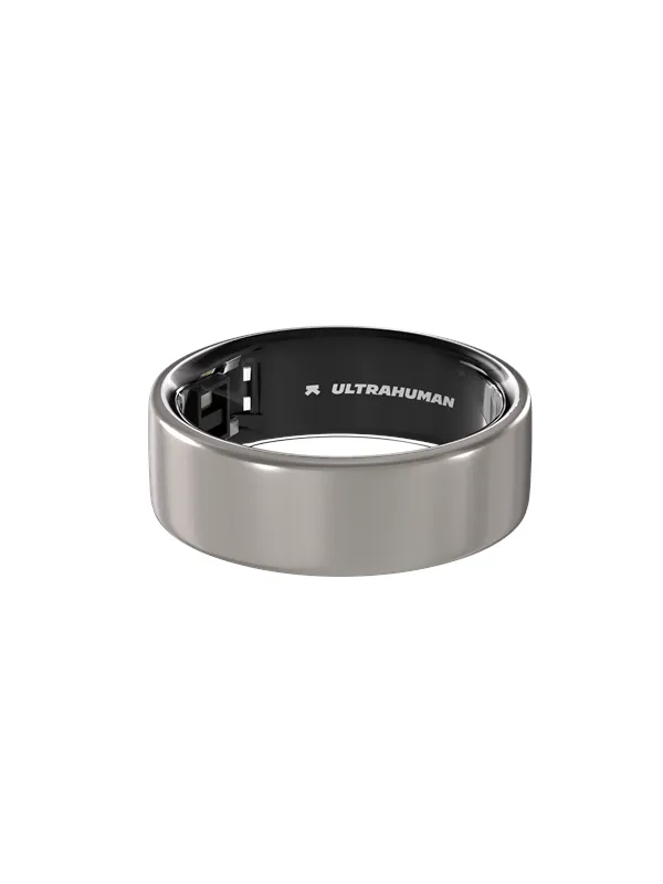 Ultrahuman Ring Air Raw Titanium- Size 11