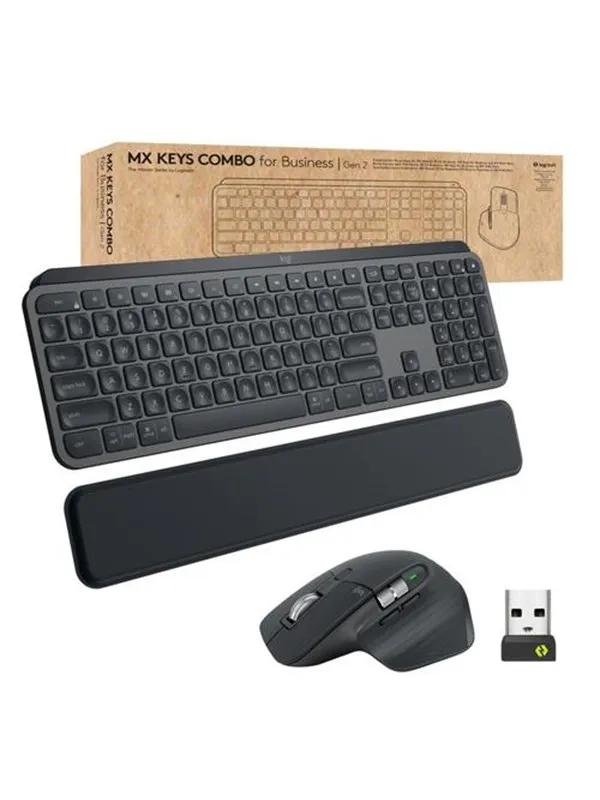 Logitech MX Keys Combo for Business - Tastatur & Mussett - Fransk - Svart