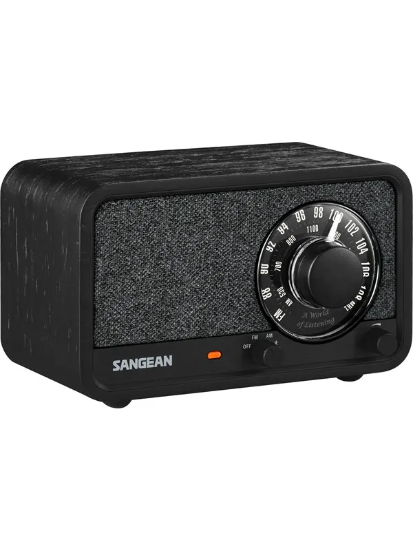 Sangean WR-8 AM/FM/Bluetooth Radio Midnight Oak - AM/FM - Mono - Eik/svart