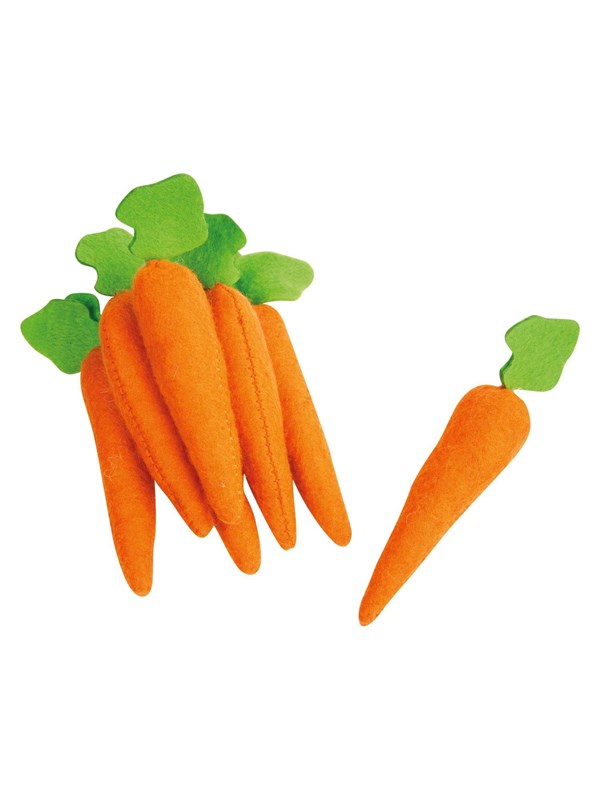 Small Foot - Toy Food Carrots Felt 7dlg.