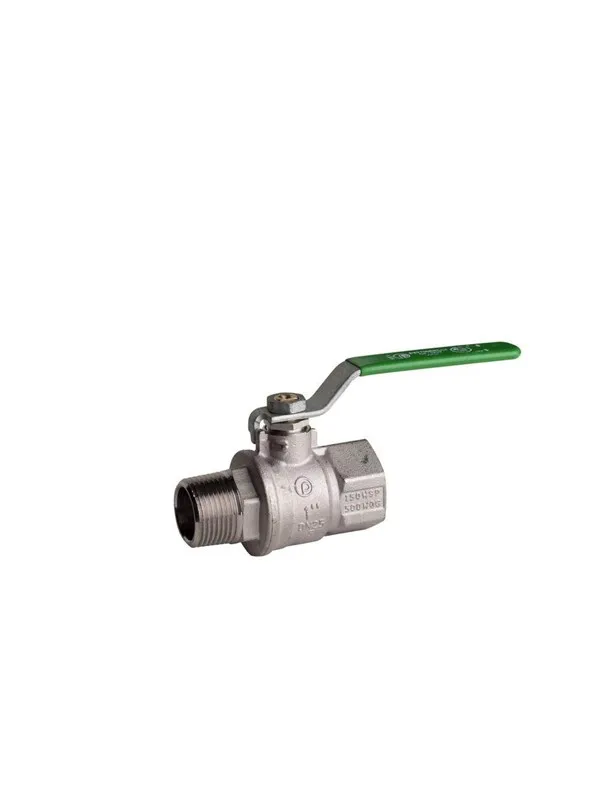 Pettinaroli F x m heavyduty fullway ball valve green steel lever tea t