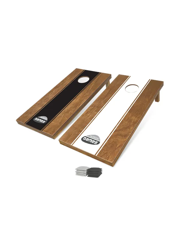 Cornhole sett med 2 stk. 120 x 60 cm inkl. 8 kasteposer