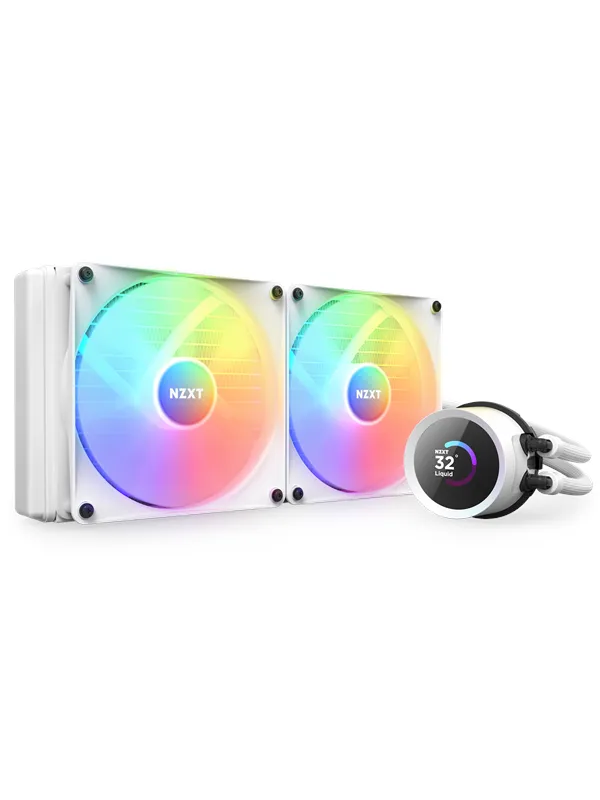 NZXT Kraken 280 White RGB - CPU Vannkjøling - Max 32 dBA