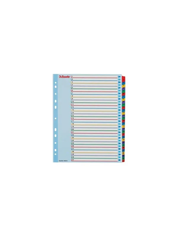 Esselte Register Mylar A4+ overskrivbart 1-31 faner