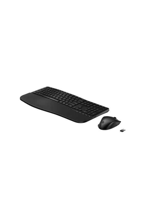 HP 680 Comfort - Tastatur & Mussett - Engelsk - Svart