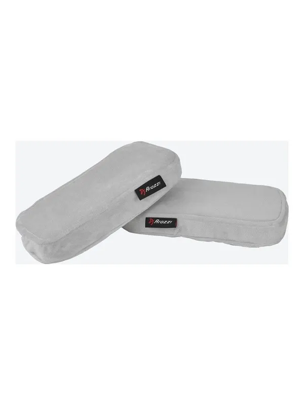 Arozzi Memory Foam Armrest Pads - Grey (pack of 2)