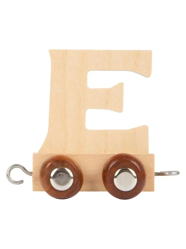 Small Foot - Wooden Letter Train - E - 12 pieces