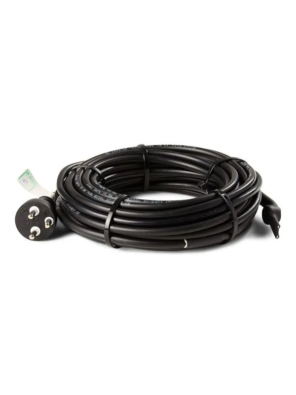 HEATCOM FrostSafe 13W/m varmekabel med termostat og jordet støpsel, 38 meter