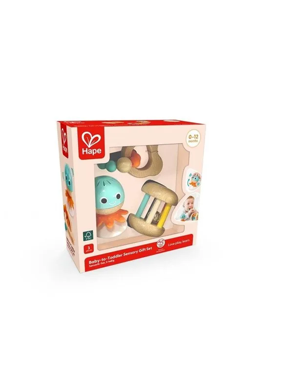 Hape Baby-til-Småbarn Sanse gavesett
