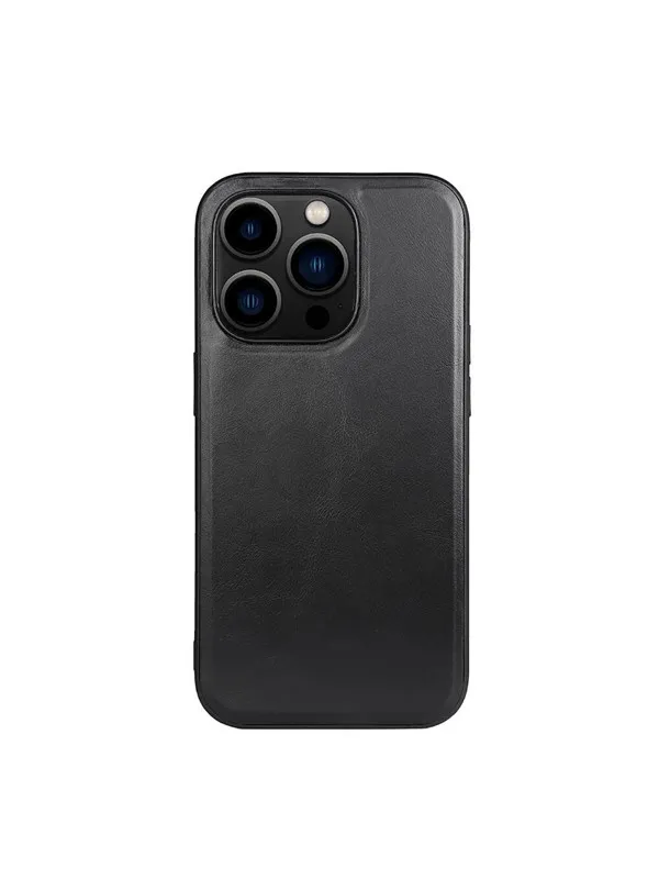Buffalo Phone Case Leather MagSeries Black - iPhone 14 Pro