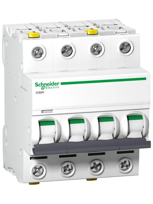 Schneider Electric Acti9 ic60h 4p 10a c miniature circuit breaker