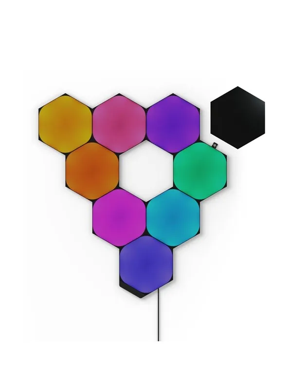 Nanoleaf Hexagons Ultra Black Edition Starter Kit (9 Panels)