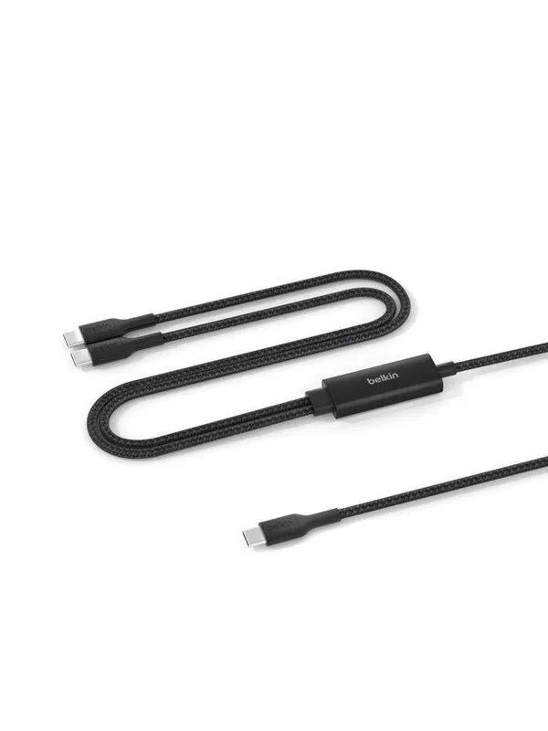 Belkin BOOSTCHARGE Pro 140W Dual USB-C Cable 1.5m Black