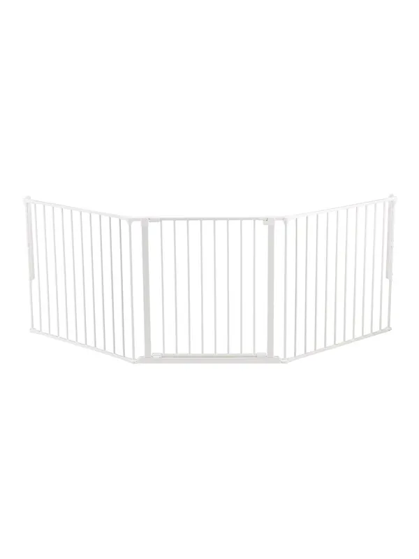 BabyDan Flex L sikkerhetsgrind, hvit, 146-223 cm