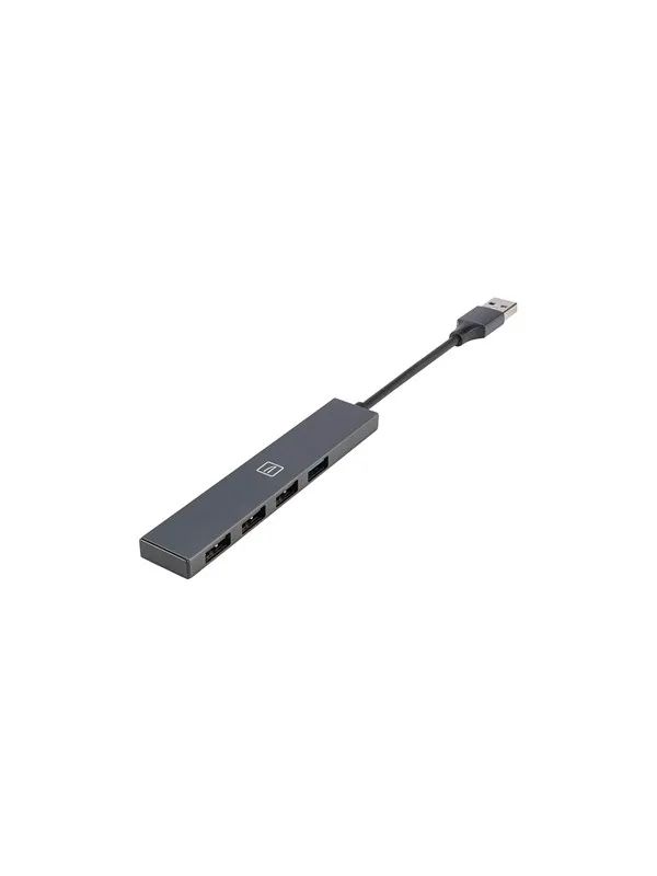 Tucano 4-in-1 USB Hub USB-hub - USB 3.0 - 4 porter - Grå