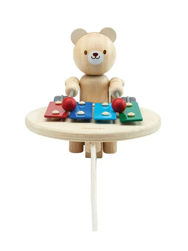 PLANTOYS Pull-along Musical Bear