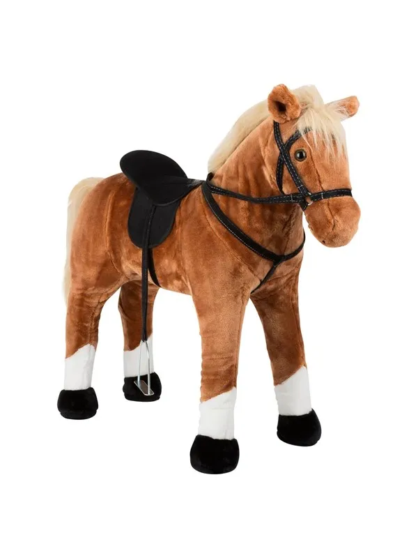 Small Foot - Wooden Hobby Horse Brown Standing with Sound
