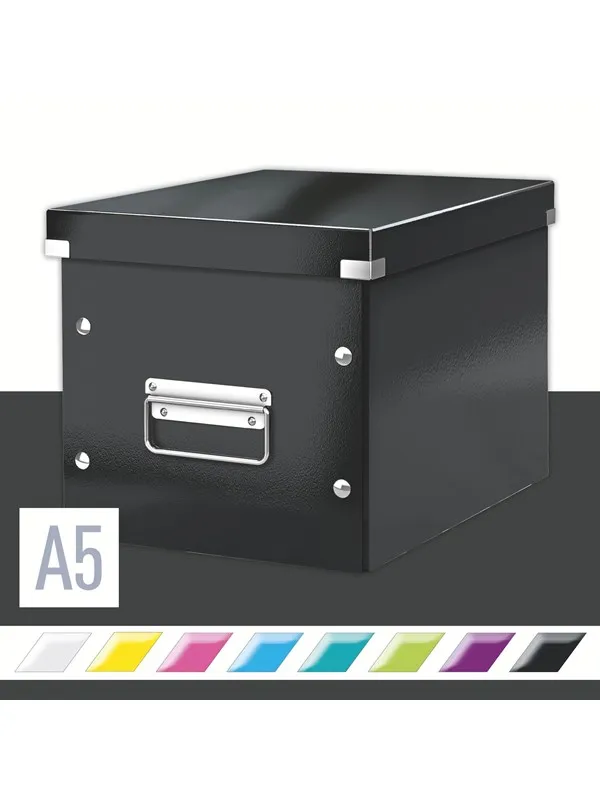 Leitz Oppbevaringsboks Click & Store Kube  WOW Medium Sort