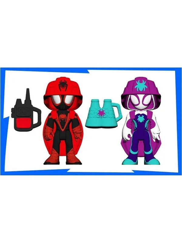Spidey and His Amazing Friends Spidey & Friends Rescue-Webs Miles & Ghost 2-PK