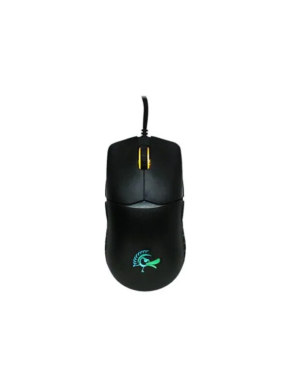 Ducky Feather DMFE20O - mouse - USB 2.0 - Mus - Optisk - 7 - Svart