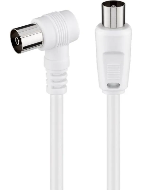 Pro Angled antenna cable (<70 dB) 2x shielded