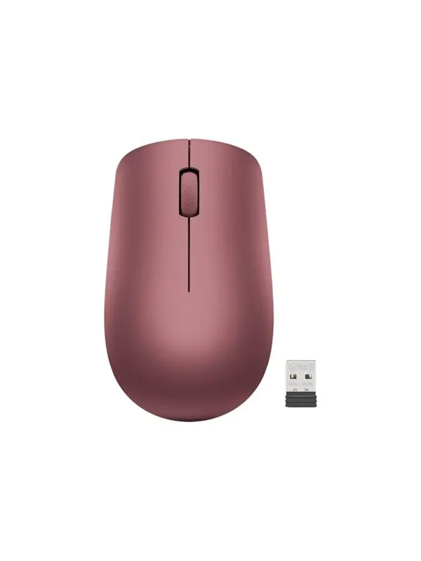 Lenovo 530 Wireless Mouse - mouse - 2.4 GHz - Cherry Red - Mus - Optisk - 3 knapper - Rød